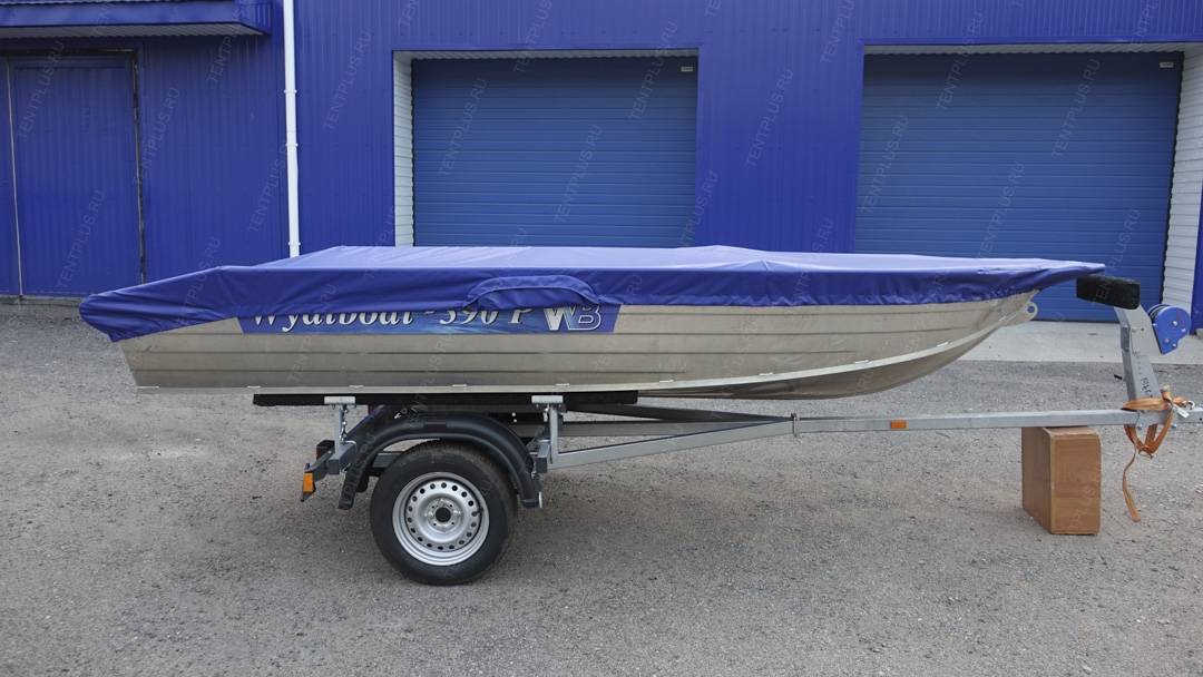 Тент на лодку WYATBOAT 390 P транспортировочный (храповый механизм ...